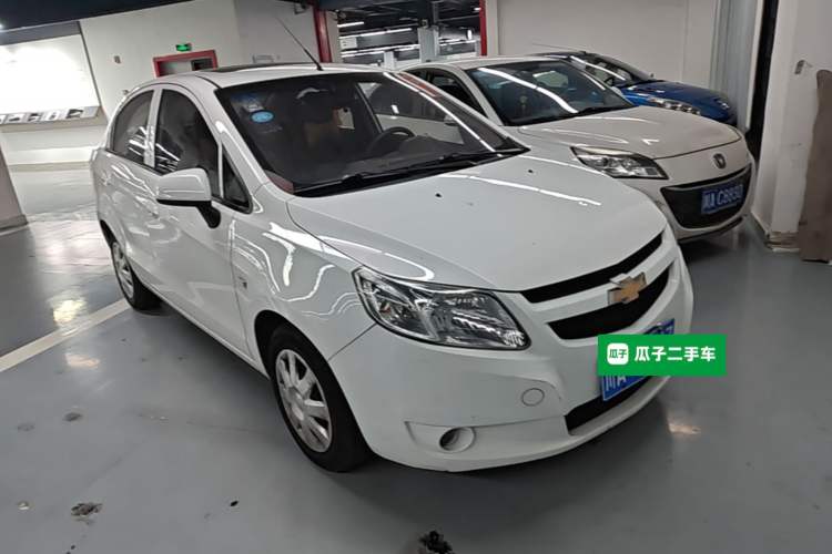 Used Chevrolet Sail 2013 Sedan 1.4L AMT Enjoy Edition Front Right 45 Deg