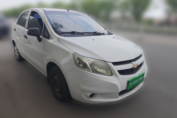 Used Chevrolet Sail 2013 Sedan 1.4L Manual Ideal Happiness Edition Front Right 45 Deg