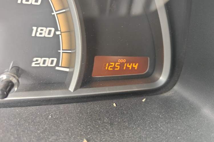 Used Chevrolet Sail 2013 Sedan 1.2L Manual Warm Edition Odometer Close Up
