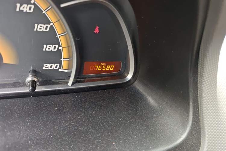 Used Chevrolet Sail 2013 Sedan 1.2L Manual Warm Edition Odometer Close Up