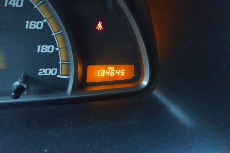 Used Chevrolet Sail 2013 Sedan 1.2L Manual Fashionable Happiness Edition Odometer Close Up