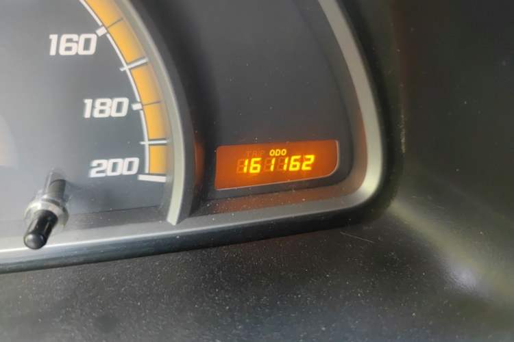 Used Chevrolet Sail 2013 Sedan 1.4L Manual Ideal Happiness Edition Odometer Close Up