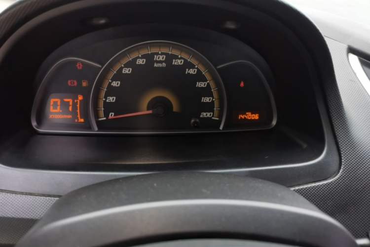 Used Chevrolet Sail 2013 Sedan 1.4L Manual Ideal Happiness Edition Odometer Close Up
