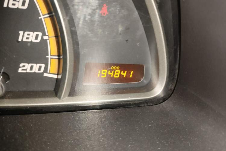 Used Chevrolet Sail 2013 Sedan 1.4L Manual Elegance Edition Odometer Close Up