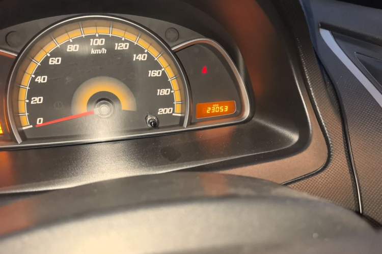 Used Chevrolet Sail 2013 Sedan 1.2L Manual Fashionable Happiness Edition Odometer Close Up