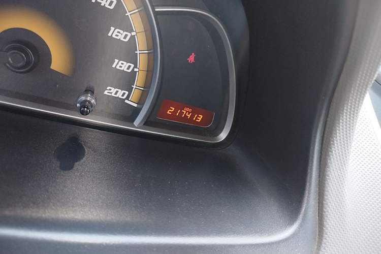 Used Chevrolet Sail 2013 Sedan 1.4L Manual Elegance Edition Odometer Close Up