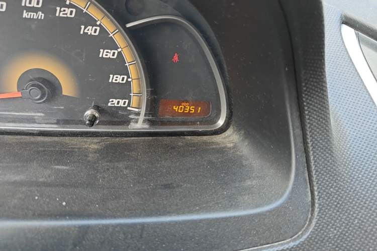 Used Chevrolet Sail 2013 Sedan 1.2L Manual Fashionable Happiness Edition Odometer Close Up