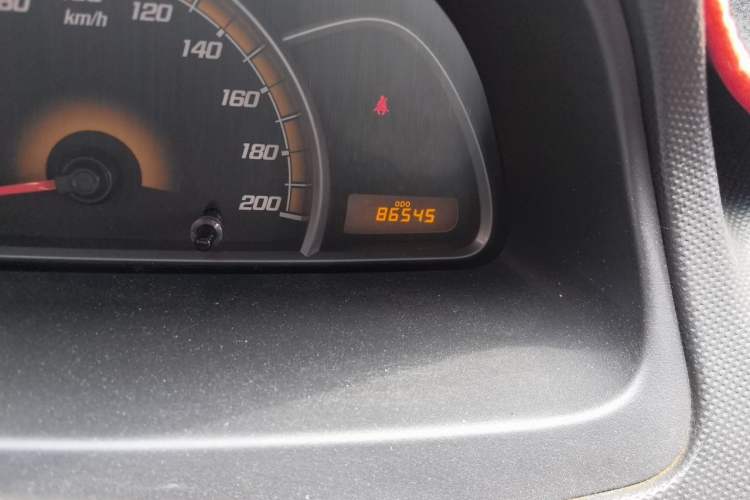 Used Chevrolet Sail 2013 Sedan 1.4L Manual Ideal Happiness Edition Odometer Close Up