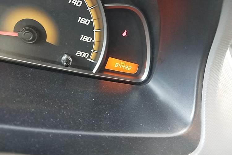 Used Chevrolet Sail 2013 Sedan 1.4L Manual Elegance Edition Odometer Close Up
