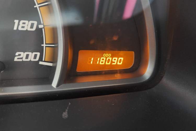 Used Chevrolet Sail 2013 Sedan 1.4L Manual Happiness Edition II Odometer Close Up