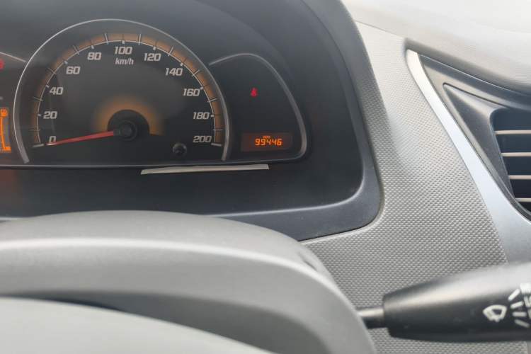 Used Chevrolet Sail 2013 Sedan 1.2L Manual Fashionable Happiness Edition Odometer Close Up