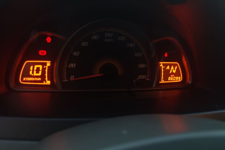Used Chevrolet Sail 2013 Hatchback 1.2L AMT Ideal Edition Odometer Close Up