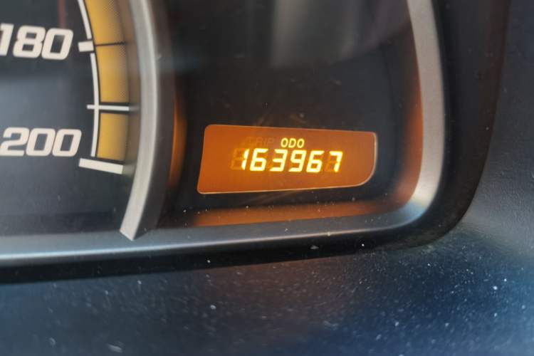 Used Chevrolet Sail 2013 Sedan 1.2L Manual Fashionable Happiness Edition Odometer Close Up