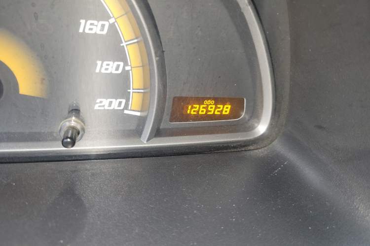 Used Chevrolet Sail 2013 Hatchback 1.2L Manual Ideal Edition Odometer Close Up