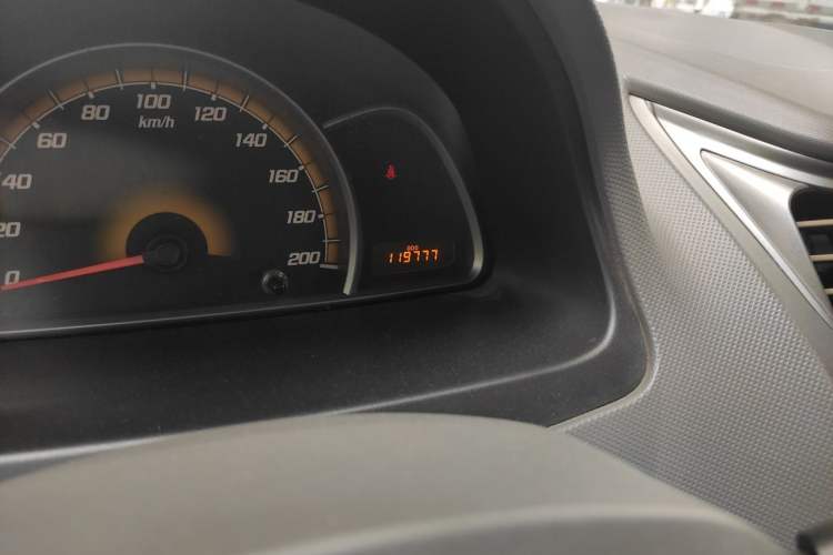 Used Chevrolet Sail 2013 Sedan 1.2L Manual Fashion Edition Odometer Close Up