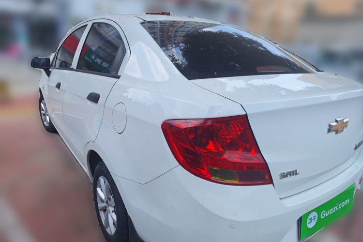 Used Chevrolet Sail 2013 Sedan 1.2L Manual Fashionable Happiness Edition Rear Left 45 Deg