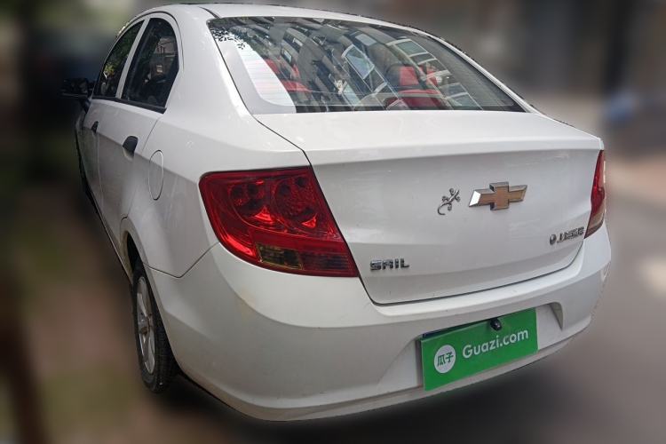 Used Chevrolet Sail 2013 Sedan 1.2L Manual Warm Edition Rear Left 45 Deg
