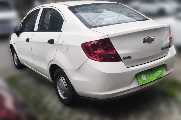 Used Chevrolet Sail 2013 Sedan 1.2L Manual Fashionable Happiness Edition Rear Left 45 Deg