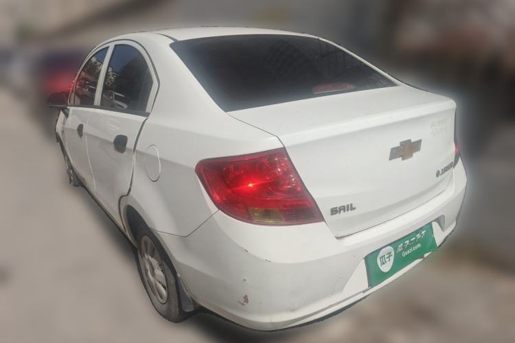 Used Chevrolet Sail 2013 Sedan 1.2L Manual Warm Edition Rear Left 45 Deg