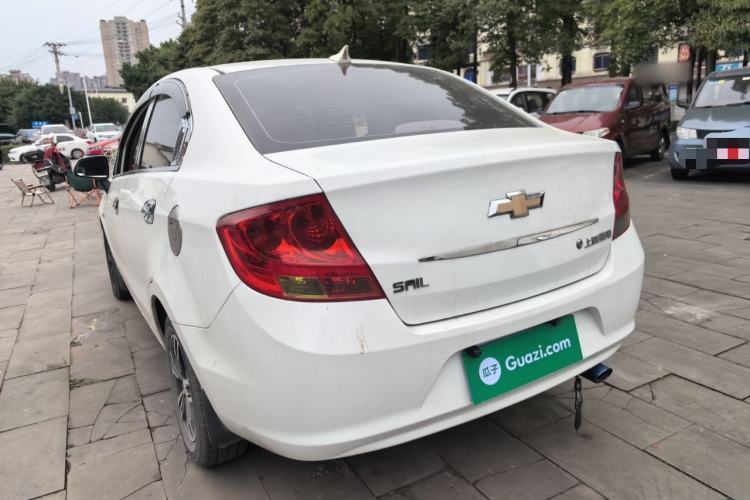 Used Chevrolet Sail 2013 Sedan 1.2L Manual Fashionable Happiness Edition Rear Left 45 Deg
