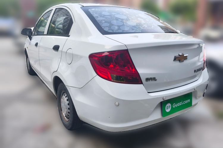 Used Chevrolet Sail 2013 Sedan 1.2L Manual Fashionable Happiness Edition Rear Left 45 Deg