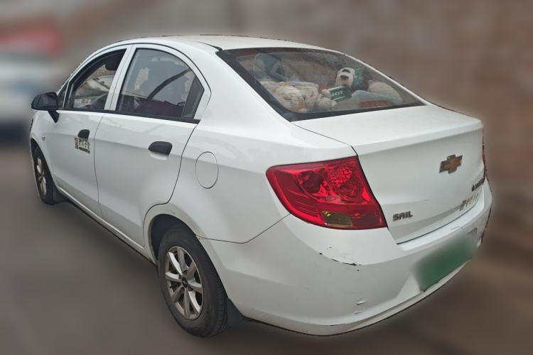 Used Chevrolet Sail 2013 Sedan 1.2L Manual Fashionable Happiness Edition Rear Left 45 Deg