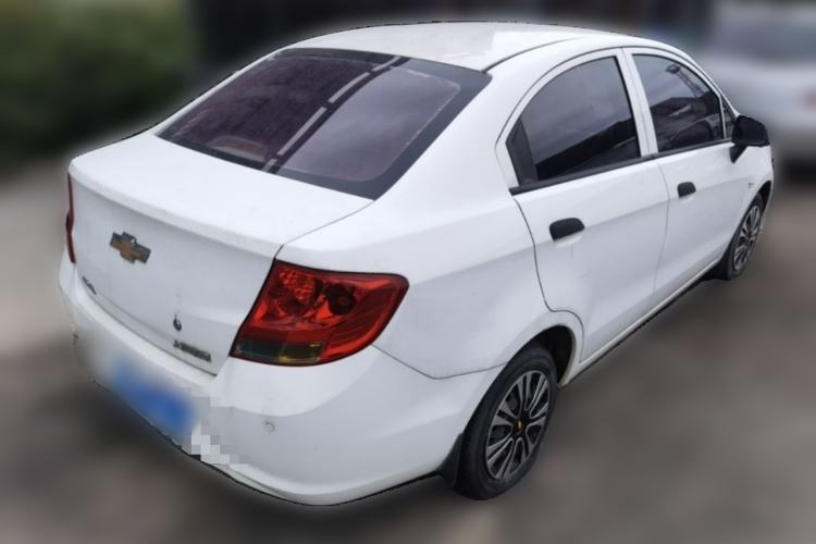 Used Chevrolet Sail 2013 Sedan 1.4L Manual Ideal Happiness Edition Rear Right 45 Deg