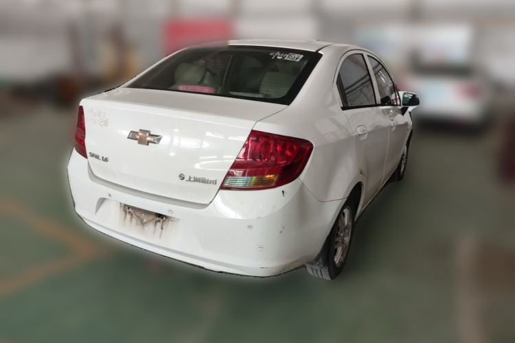 Used Chevrolet Sail 2013 Sedan 1.4L Manual Elegance Edition Rear Right 45 Deg