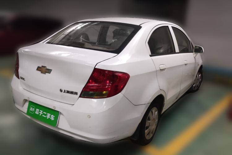 Used Chevrolet Sail 2013 Sedan 1.4L Manual Ideal Happiness Edition Rear Right 45 Deg