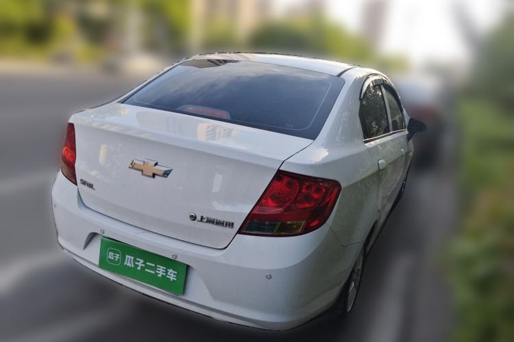 Used Chevrolet Sail 2013 Sedan 1.4L Manual Ideal Happiness Edition Rear Right 45 Deg