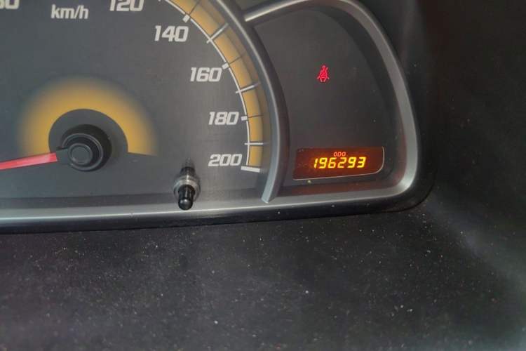 Used Chevrolet Sail 2013 Sedan 1.2L Manual Warm Edition Odometer Close Up