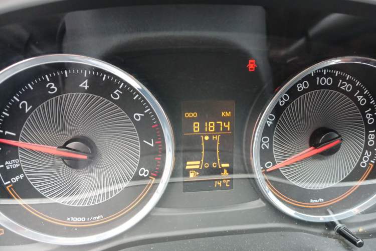 Used Chevrolet Sail 2015 Sail 3 1.3L Manual Warm Edition Odometer Close Up