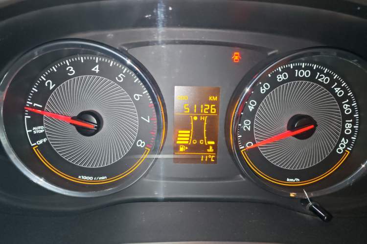 Used Chevrolet Sail 2015 Sail 3 1.3L Manual with Ideal Sunroof Edition Odometer Close Up