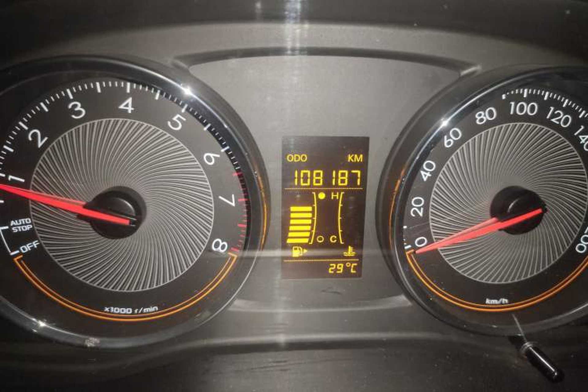 Used Chevrolet Sail 2015 Sail 3 1.3L Manual Ideal Edition Odometer Close Up