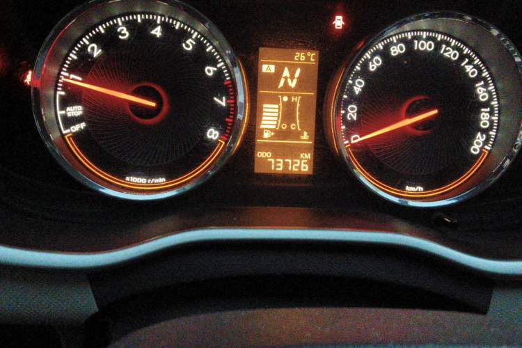 Used Chevrolet Sail 2015 Sail 3 1.3L AMT Ideal Edition Odometer Close Up