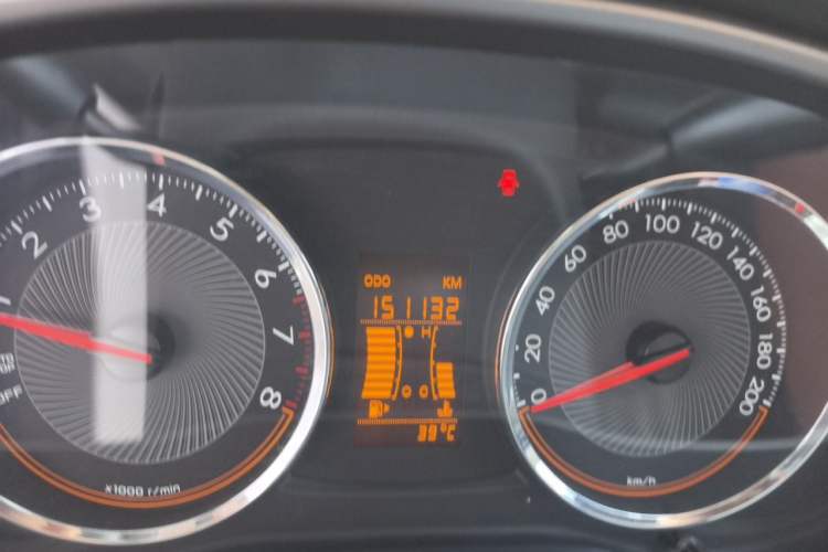 Used Chevrolet Sail 2015 Sail 3 1.3L Manual with Ideal Sunroof Edition Odometer Close Up