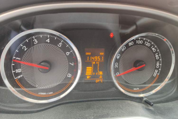 Used Chevrolet Sail 2015 Sail 3 1.5L Manual with Ideal Sunroof Edition Odometer Close Up