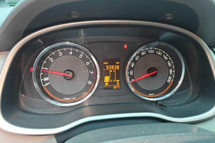 Used Chevrolet Sail 2015 Sail 3 1.3L Manual with Ideal Sunroof Edition Odometer Close Up
