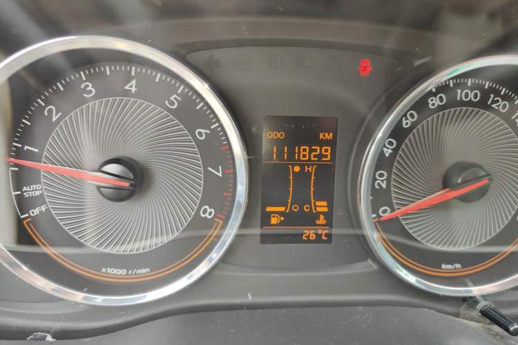 Used Chevrolet Sail 2015 Sail 3 1.5L Manual with Ideal Sunroof Edition Odometer Close Up