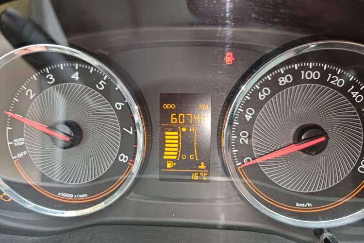 Used Chevrolet Sail 2015 Sail 3 1.3L Manual Ideal Edition Odometer Close Up