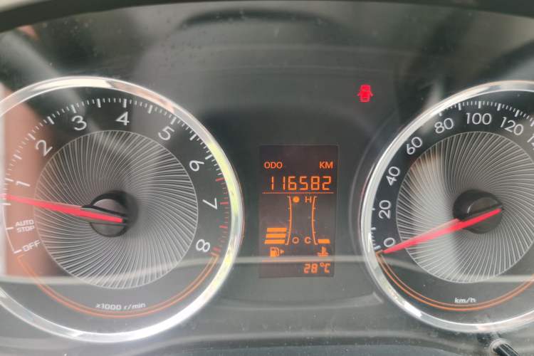 Used Chevrolet Sail 2015 Sail 3 1.5L Manual with Ideal Sunroof Edition Odometer Close Up