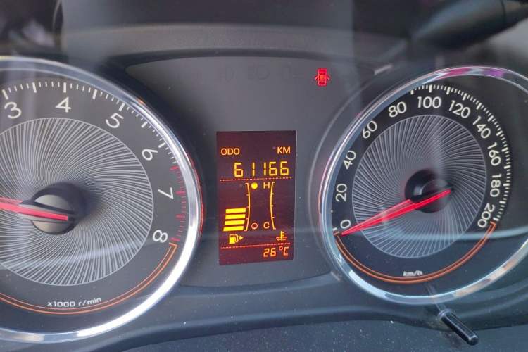 Used Chevrolet Sail 2015 Sail 3 1.3L Manual Ideal Edition Odometer Close Up