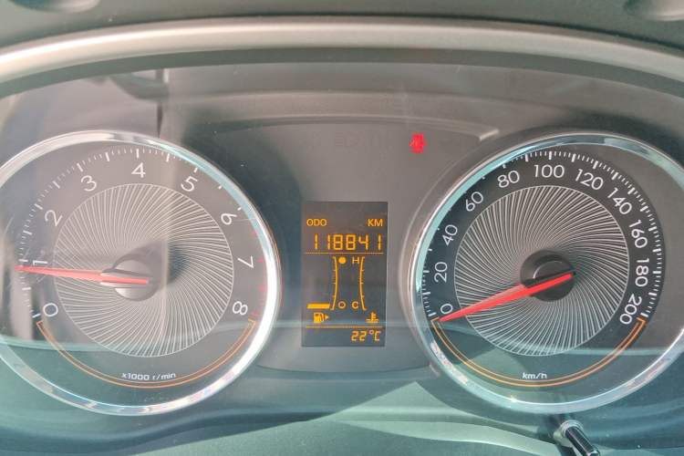 Used Chevrolet Sail 2016 Sail 3 1.3L Manual Comfort Sunroof Edition Odometer Close Up