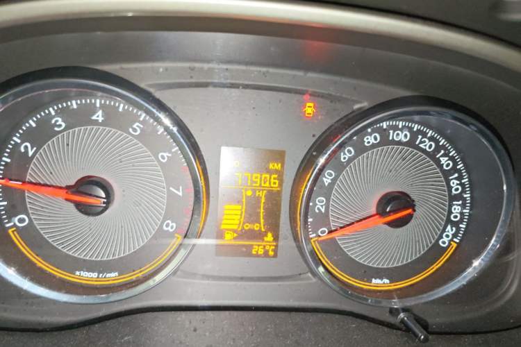 Used Chevrolet Sail 2016 Sail 3 1.3L Manual Comfort Sunroof Edition Odometer Close Up