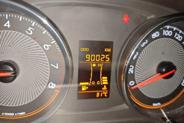 Used Chevrolet Sail 2016 Sail 3 1.3L Manual Comfort Sunroof Edition Odometer Close Up