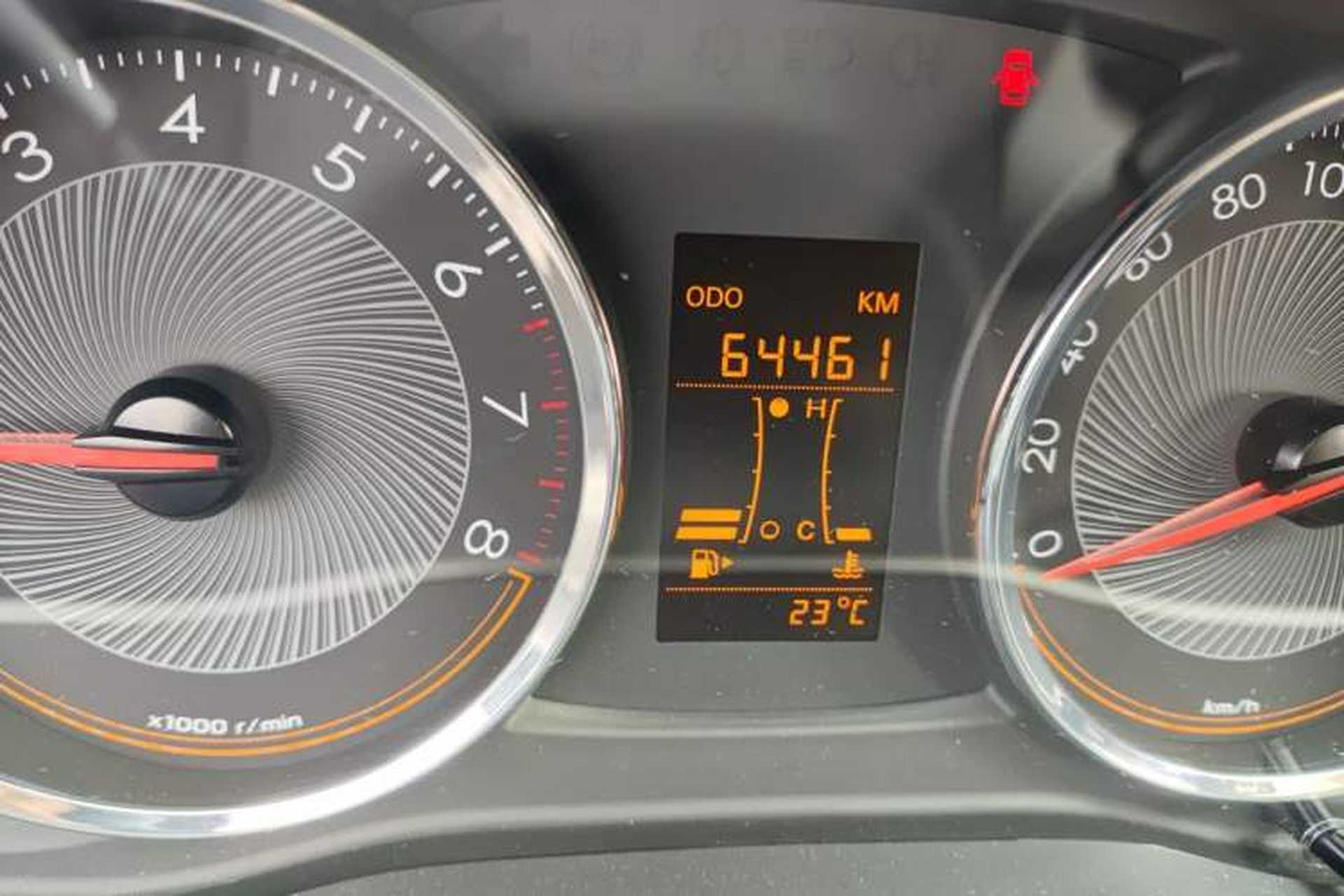 Used Chevrolet Sail 2016 Sail 3 1.3L Manual Comfort Sunroof Edition Odometer Close Up