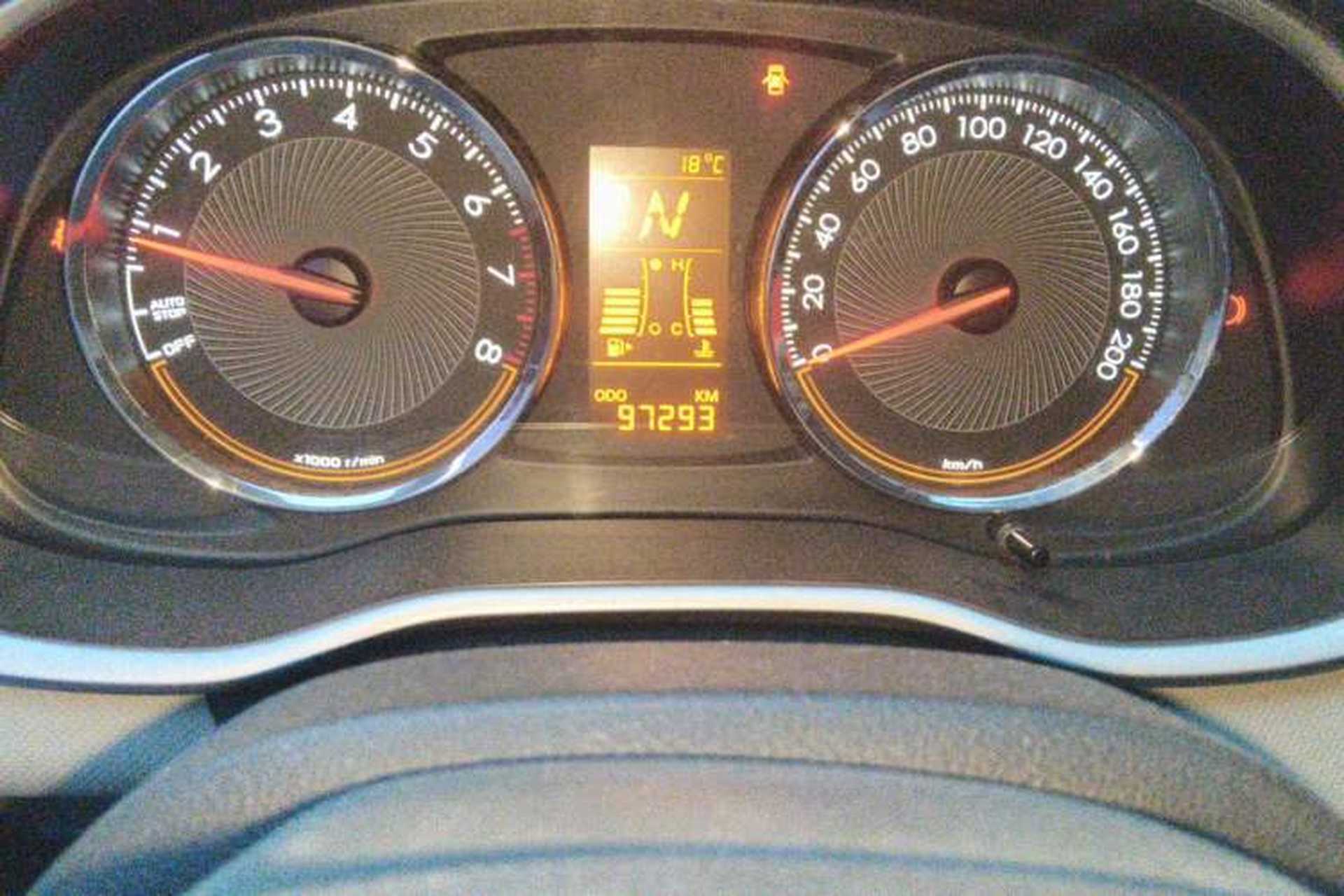 Used Chevrolet Sail 2018 Sail 3 1.3L AMT Ideal Edition Odometer Close Up