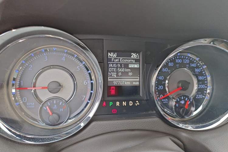 Used Chrysler Grand Voyager 2013 3.6L Luxury Edition Odometer Close Up