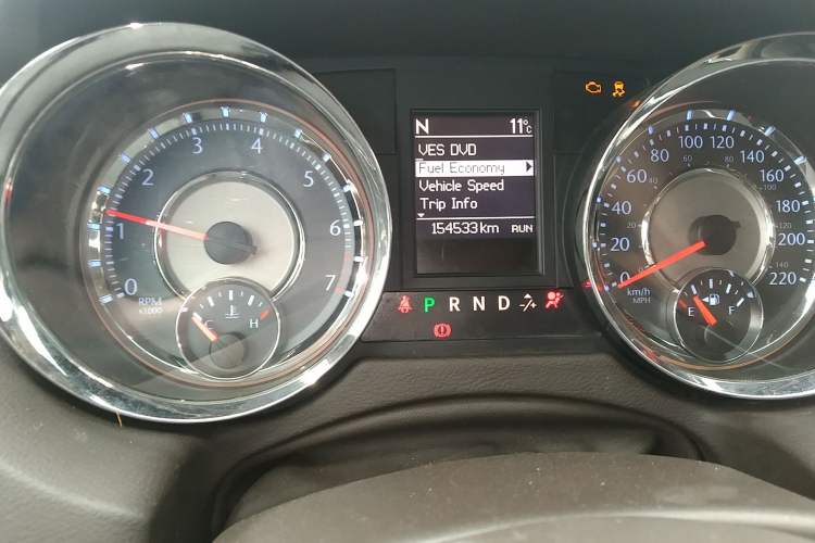 Used Chrysler Grand Voyager 2013 3.6L Luxury Edition Odometer Close Up