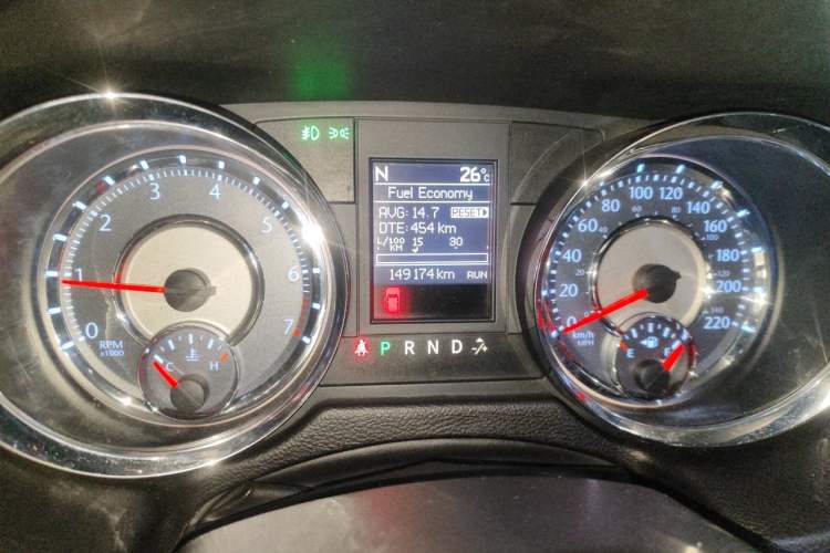 Used Chrysler Grand Voyager 2013 3.6L Luxury Edition Odometer Close Up